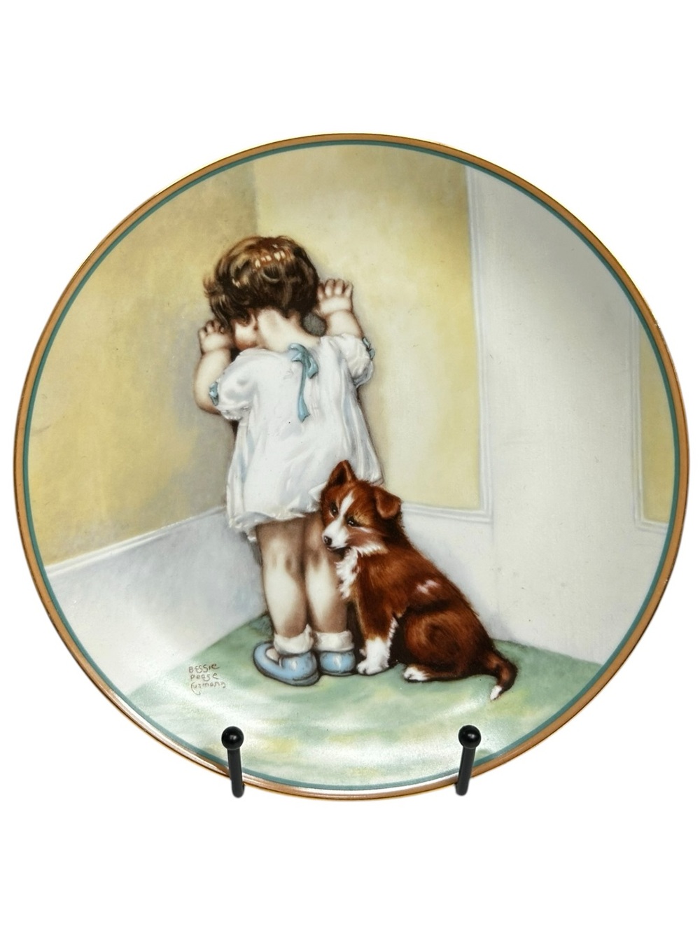 Hamilton Collection In Disgrace Bessie Pease Gutmann Collector Plate 1985